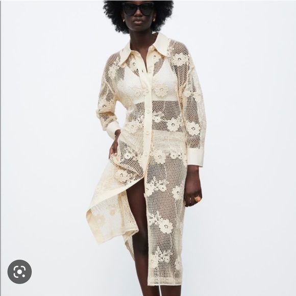 Zara Dresses Zara Crochet Dress Poshmark